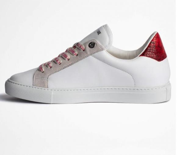 NEW ZADIG & VOLTAIRE kiss sneaker in white - Picture 2 of 2